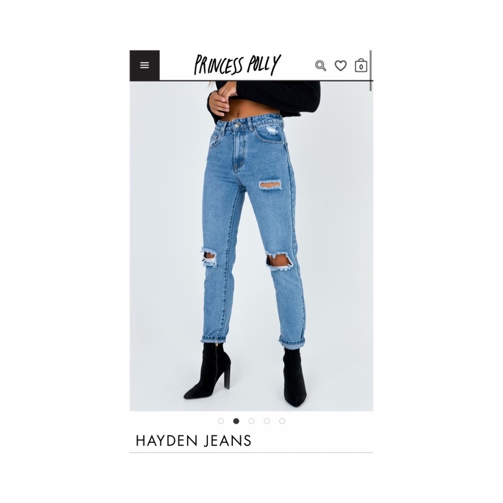 Princess Polly Hayden denim jeans